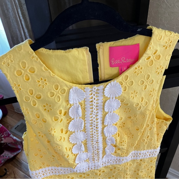 Eyelet Sleeveless Dress - Picture 2 of 3